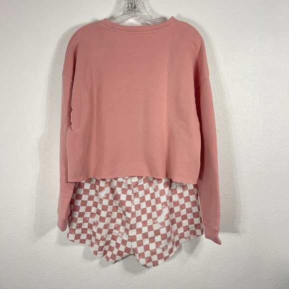 Grayson Social Pajama Set Women M Pink Loungewear Plant Mom Sleepwear Shorts NWT - Picture 3 of 16